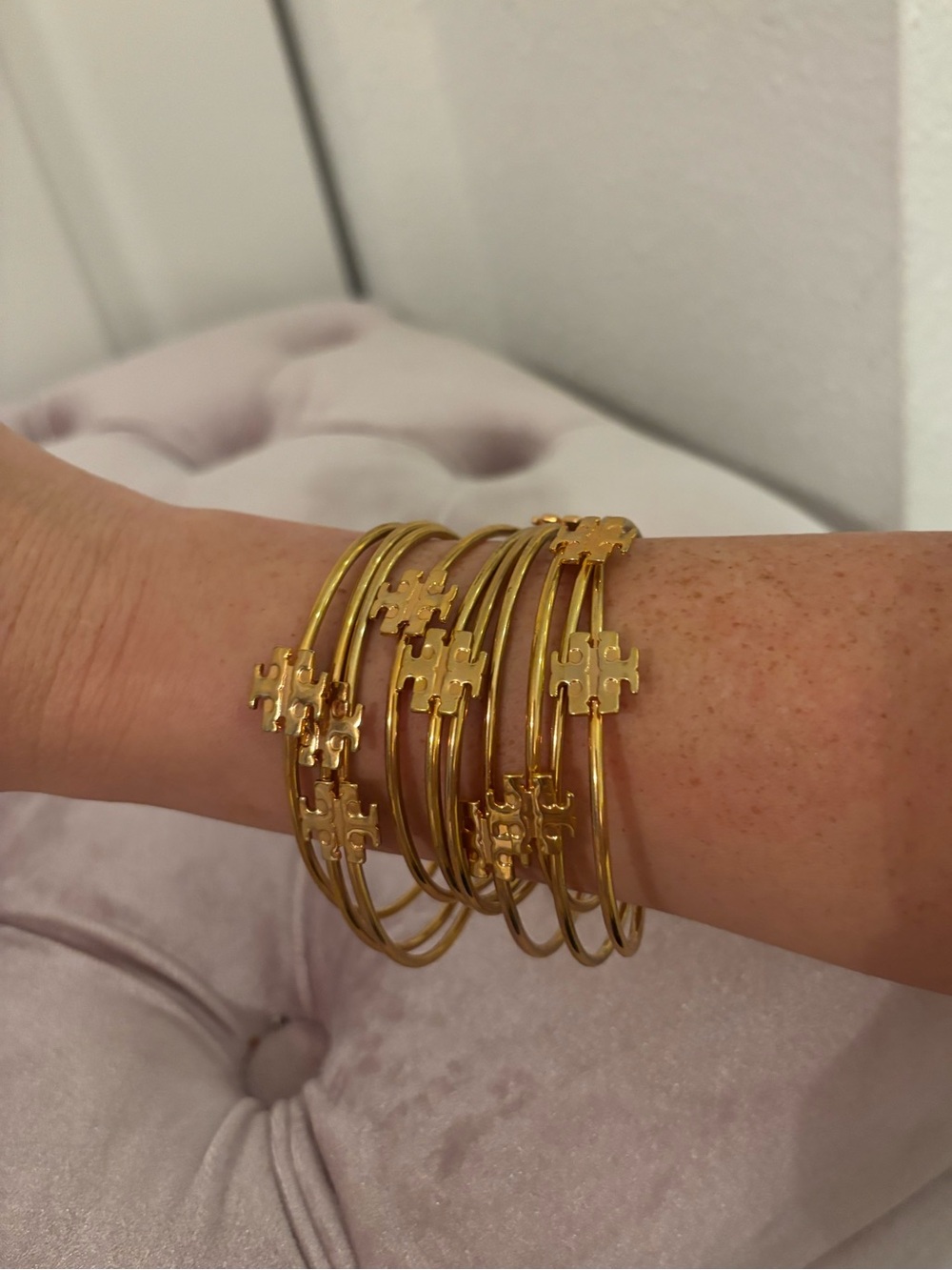 RARE Tory Burch Bracelet set- 10 bangles